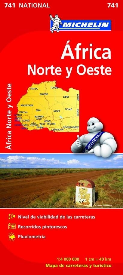 MICHELIN 741 Mapa National Africa Norte y Oeste | 9782067172180 | MICHELIN | Librería Castillón - Comprar libros online Aragón, Barbastro