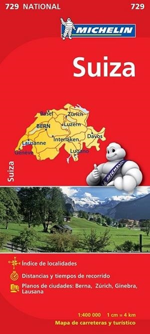 MAPA NATIONAL SUIZA - MICHELIN 729 | 9782067171671 | MICHELIN | Librería Castillón - Comprar libros online Aragón, Barbastro