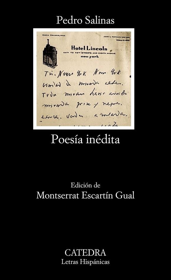 Poesía inédita | 9788437630977 | Salinas Serrano, Pedro | Librería Castillón - Comprar libros online Aragón, Barbastro