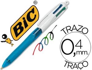 BIC 4 COLORES CON GRIP CAUCHO ERGONOMICO PUNTA MEDIA 1MM (BOLIGRAFO) | 070330182516 | Librería Castillón - Comprar libros online Aragón, Barbastro