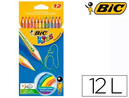 Lápices de colores BIC TROPICOLORS 12 colores | 3270220022503 | Librería Castillón - Comprar libros online Aragón, Barbastro