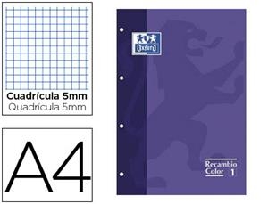 RECAMBIO A4 4T 80H CDL 5MM OXFORD SCHOOL VIOLETA | 8412771083458 | Librería Castillón - Comprar libros online Aragón, Barbastro