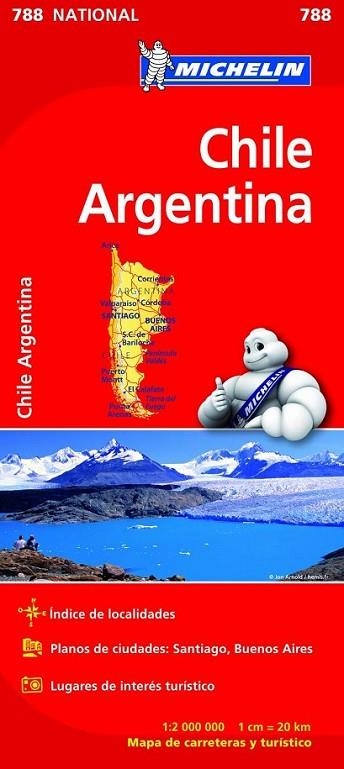 Mapa Michelin National 788 CHILE - ARGENTINA | 9782067185630 | Michelin | Librería Castillón - Comprar libros online Aragón, Barbastro