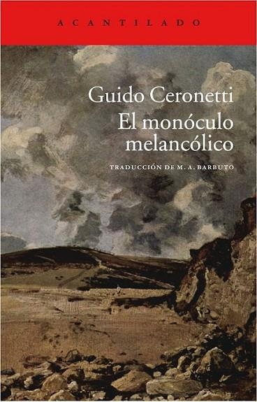 El monóculo melancólico | 9788415689850 | Ceronetti, Guido | Librería Castillón - Comprar libros online Aragón, Barbastro