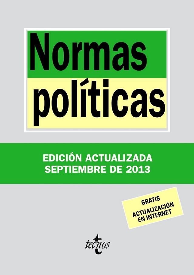 Normas políticas | 9788430958658 | Editorial Tecnos | Librería Castillón - Comprar libros online Aragón, Barbastro
