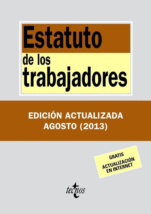 Estatuto de los Trabajadores | 9788430958719 | Editorial Tecnos | Librería Castillón - Comprar libros online Aragón, Barbastro