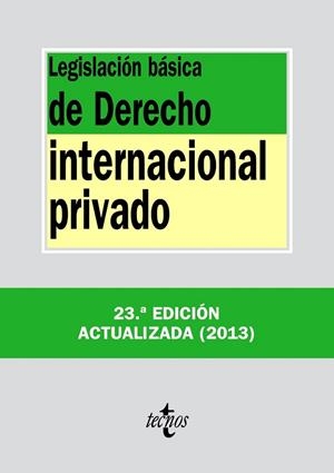 Legislación básica de Derecho Internacional privado | 9788430958726 | Editorial Tecnos | Librería Castillón - Comprar libros online Aragón, Barbastro