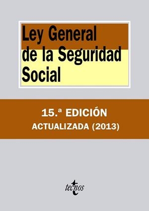 Ley General de la Seguridad Social | 9788430959037 | Editorial Tecnos | Librería Castillón - Comprar libros online Aragón, Barbastro