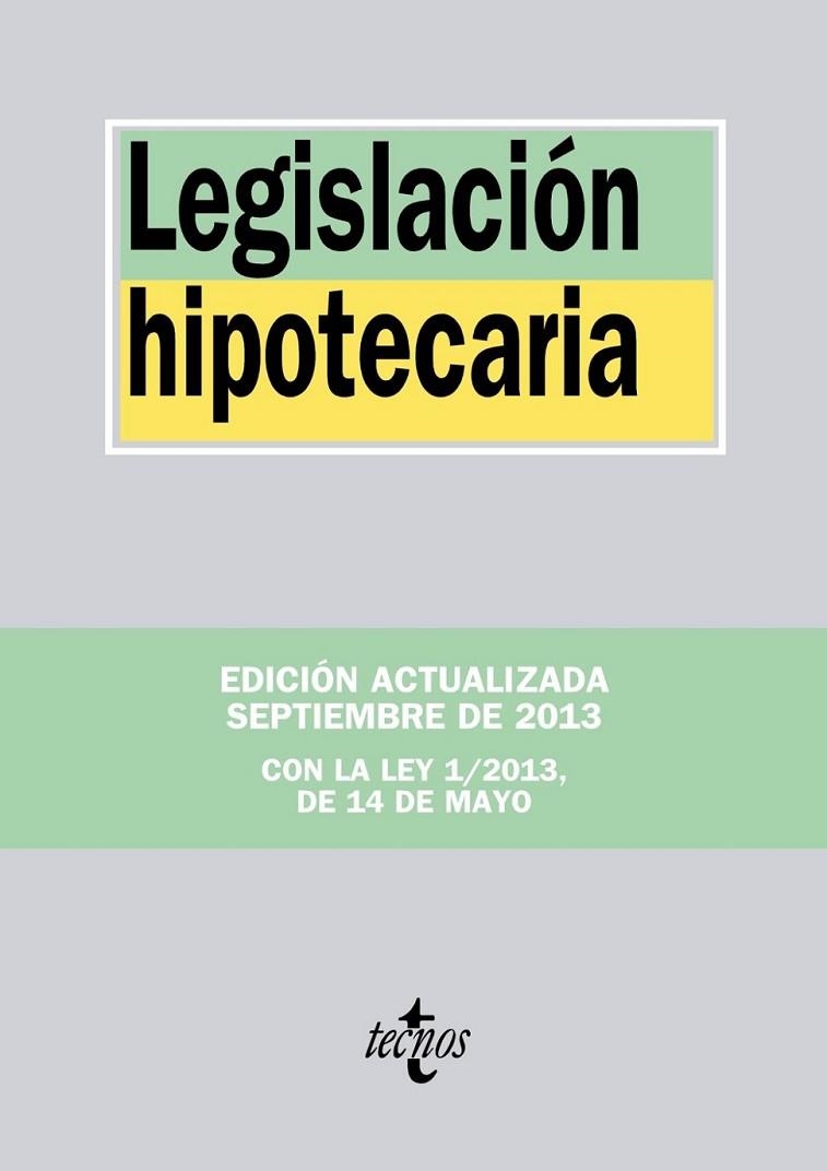 Legislación hipotecaria | 9788430959020 | Editorial Tecnos | Librería Castillón - Comprar libros online Aragón, Barbastro