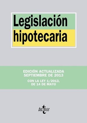Legislación hipotecaria | 9788430959020 | Editorial Tecnos | Librería Castillón - Comprar libros online Aragón, Barbastro