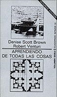 Aprendiendo de todas las cosas | 9788472235243 | Venturi, Robert | Librería Castillón - Comprar libros online Aragón, Barbastro