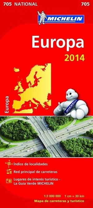 Mapa National Europa - Michelin 705 | 9782067190986 | Michelin | Librería Castillón - Comprar libros online Aragón, Barbastro