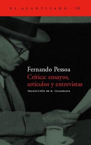 Crítica, ensayos, artículos y entrevistas | 9788496136267 | Pessoa, Fernando | Librería Castillón - Comprar libros online Aragón, Barbastro