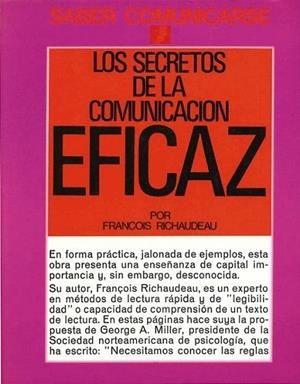 SECRETOS COMUNICACION EFICAZ | 9788427110298 | RICHAUDEAU, F. | Librería Castillón - Comprar libros online Aragón, Barbastro