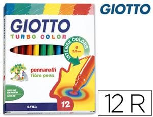 ROTULADOR GIOTTO TURBO COLOR 12 COLORES | 8000825411007 | Librería Castillón - Comprar libros online Aragón, Barbastro