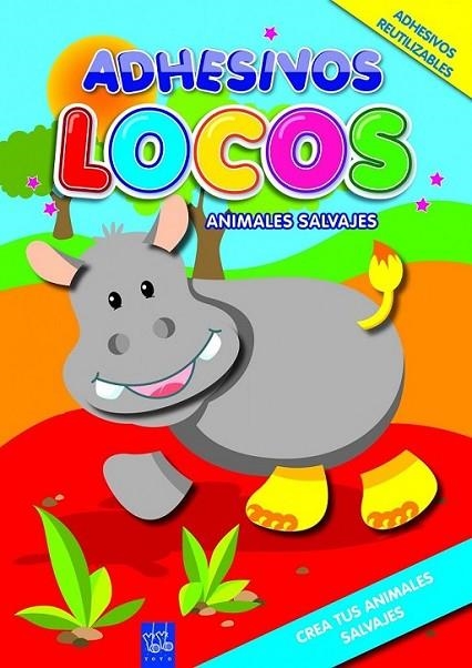 ADHESIVOS LOCOS : ANIMALES SALVAJES | 9788408089957 | YOYO | Librería Castillón - Comprar libros online Aragón, Barbastro