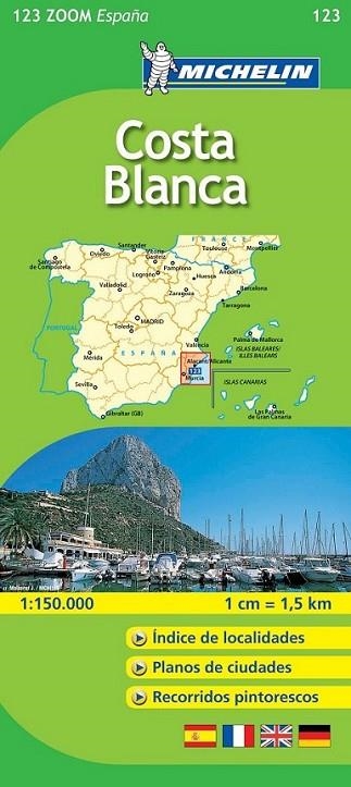 MAPA MICHELIN 123 COSTA BLANCA - COOM ESPAÑA | 9782067141452 | MICHELIN | Librería Castillón - Comprar libros online Aragón, Barbastro