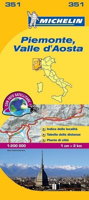 MAPA MICHELIN 351 PIEMONTE VALLE D'AOSTA - LOCAL ITALIA | 9782067126596 | MICHELIN | Librería Castillón - Comprar libros online Aragón, Barbastro