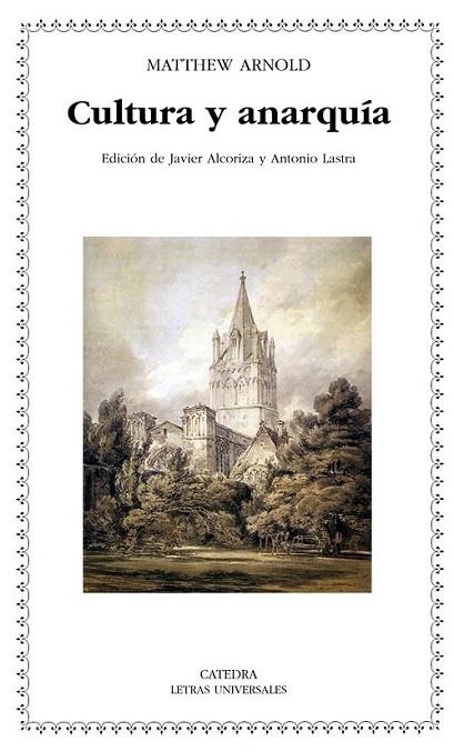 CULTURA Y ANARQUÍA | 9788437626574 | ARNOLD, MATTHEW | Librería Castillón - Comprar libros online Aragón, Barbastro