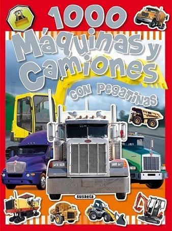 1000 MAQUINAS Y CAMIONES CON PEGATINAS (ROJO) | 9788430525249 | Susaeta, Equipo | Librería Castillón - Comprar libros online Aragón, Barbastro
