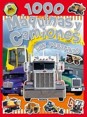 1000 MAQUINAS Y CAMIONES CON PEGATINAS (ROJO) | 9788430525249 | Susaeta, Equipo | Librería Castillón - Comprar libros online Aragón, Barbastro