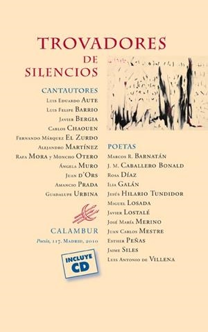 TROVADORES DE SILENCIOS | 9788483592113 | VV.AA. | Librería Castillón - Comprar libros online Aragón, Barbastro