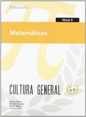 MATEMATICAS NIVEL II CULTURA GENERAL ED.ADULTOS | 9788497328418 | PASTOR, ANDREA | Librería Castillón - Comprar libros online Aragón, Barbastro