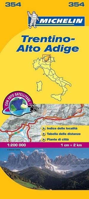 MAPA MICHELIN 354 TRENTINO-ALTO ADIGE - LOCAL ITALIA | 9782067126626 | MICHELIN | Librería Castillón - Comprar libros online Aragón, Barbastro