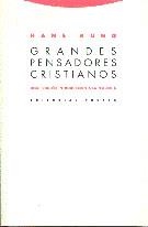 GRANDES PENSADORES CRISTIANOS | 9788481640809 | KUNG, HANS | Librería Castillón - Comprar libros online Aragón, Barbastro