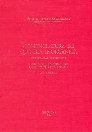 NOMENCLATURA DE QUIMICA INORGANICA | 9788472833609 | Librería Castillón - Comprar libros online Aragón, Barbastro