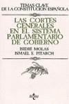 Las Cortes Generales en el sistema parlamentario | 9788430914173 | Molas Batllori, Isidre / Pitarch, Ismael E. | Librería Castillón - Comprar libros online Aragón, Barbastro