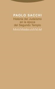 HISTORIA DEL JUDAISMO EN LA EPOCA DEL SEGUNDO TEMPLO | 9788481646863 | SACCHI, PAOLO | Librería Castillón - Comprar libros online Aragón, Barbastro