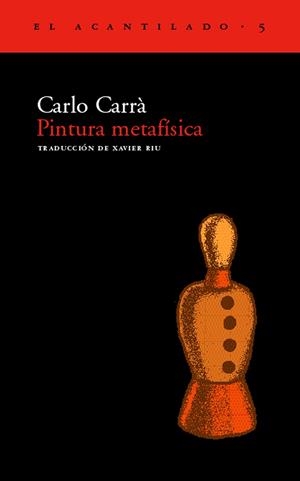 PINTURA METAFISICA | 9788493065737 | CARRA, CARLO | Librería Castillón - Comprar libros online Aragón, Barbastro