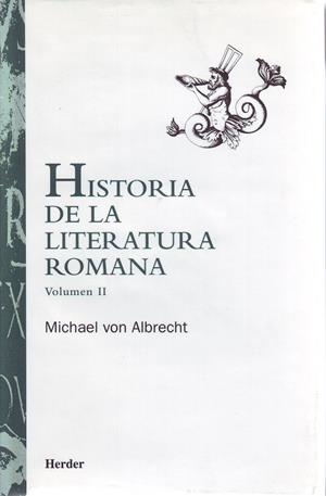 Historia de la literatura romana volumen II | 9788425420382 | von Albretch, Michael | Librería Castillón - Comprar libros online Aragón, Barbastro