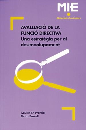 AVALUACIO DE LA FUNCIO DIRECTIVA | 9788478272136 | CHAVARRIA, XAVIER | Librería Castillón - Comprar libros online Aragón, Barbastro