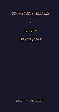 PROVERBIOS GRIEGOS SENTENCIAS (BIB. CLASICA) (TELA) | 9788424922504 | MENANDRO | Librería Castillón - Comprar libros online Aragón, Barbastro