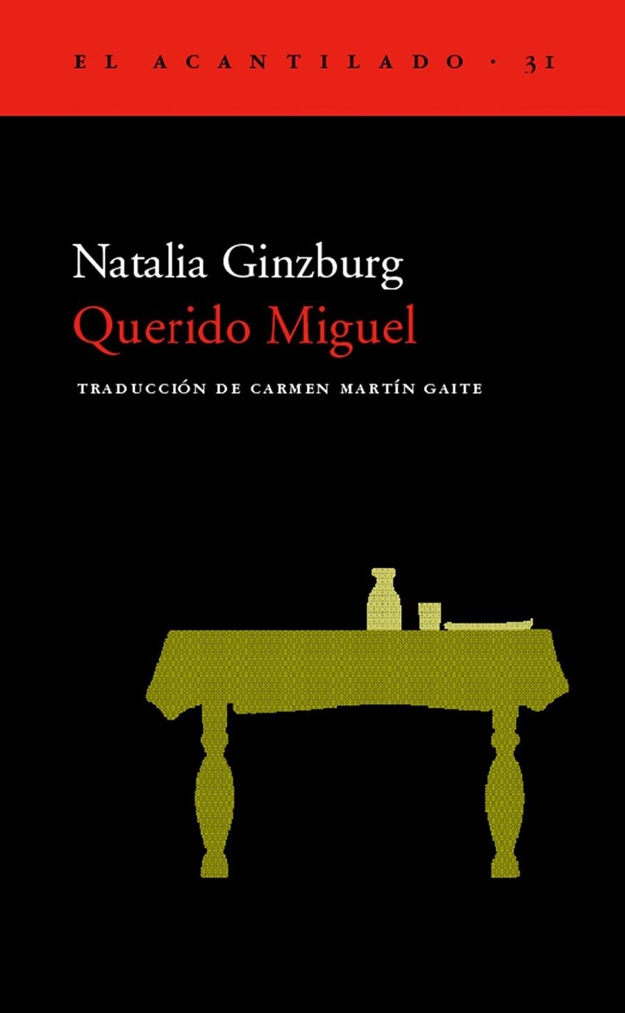 QUERIDO MIGUEL | 9788495359216 | GINZBURG, NATALIA | Librería Castillón - Comprar libros online Aragón, Barbastro