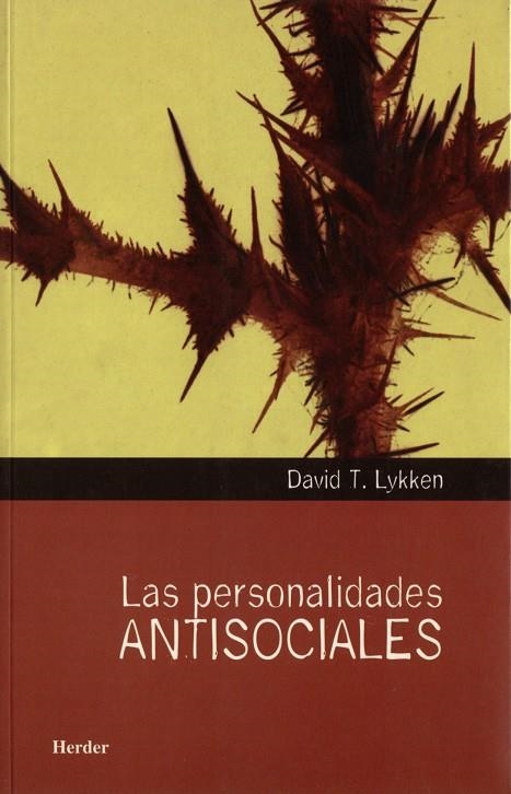Las personalidades antisociales | 9788425421143 | Lykken, David T. | Librería Castillón - Comprar libros online Aragón, Barbastro