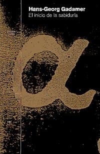 INICIO DE LA SABIDURIA, EL | 9788449310256 | GADAMER, HANS-GEORG | Librería Castillón - Comprar libros online Aragón, Barbastro
