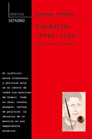 ESCRITOS ORWELL (1940-1948) | 9788480634748 | ORWELL, GEORGE | Librería Castillón - Comprar libros online Aragón, Barbastro