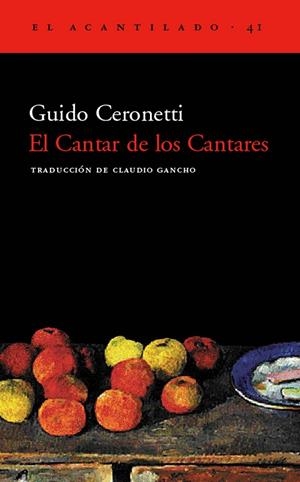 CANTAR DE LOS CANTARES, EL AC-41 | 9788495359414 | CERONETTI, GUIDO | Librería Castillón - Comprar libros online Aragón, Barbastro