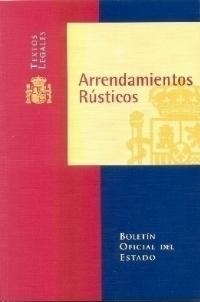 ARRENDAMIENTOS RUSTICOS (13 ED.) | 9788434012691 | VARIS | Librería Castillón - Comprar libros online Aragón, Barbastro
