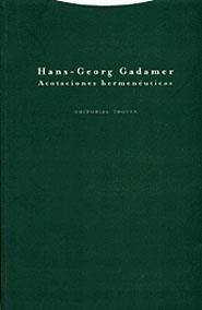 ACOTACIONES HERMENEUTICAS | 9788481645026 | GADAMER, HANS-GEORG | Librería Castillón - Comprar libros online Aragón, Barbastro