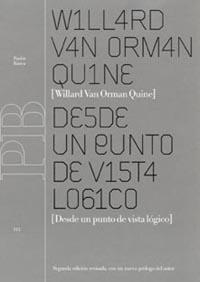 DESDE UN PUNTO DE VISTA LOGICO | 9788449312977 | VAN ORMAN QUINE, WILLARD | Librería Castillón - Comprar libros online Aragón, Barbastro