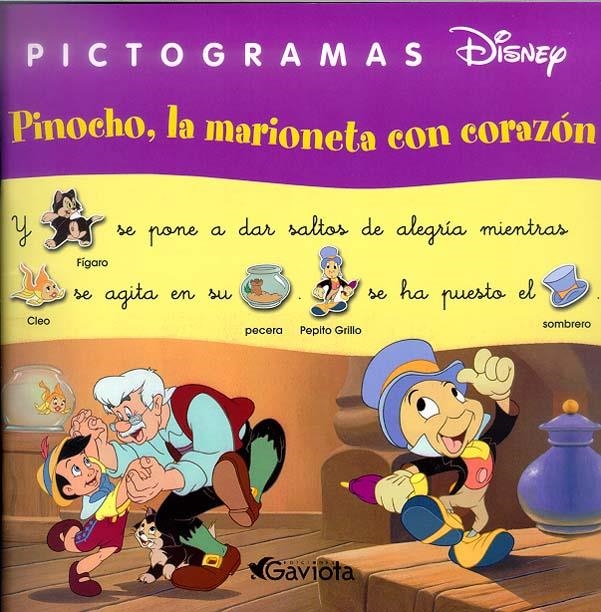 PINOCHO, LA MARIONETA CON CORAZON (PICTOGRAMAS DISNEY) | 9788439206354 | DISNEY | Librería Castillón - Comprar libros online Aragón, Barbastro
