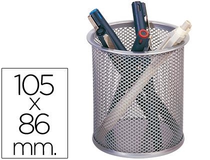 CUBILETE METALICO REDONDO REJILLA GRIS KF00846 | 8423473242210 | Librería Castillón - Comprar libros online Aragón, Barbastro