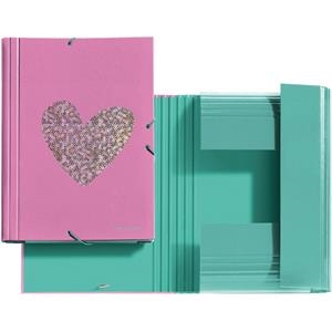 CARPETA SOLAPAS AGATHA RUIZ DE LA PRADA CORAZÓN LENTEJUELAS 20110 | 8422593201107 | VV.AA. | Librería Castillón - Comprar libros online Aragón, Barbastro