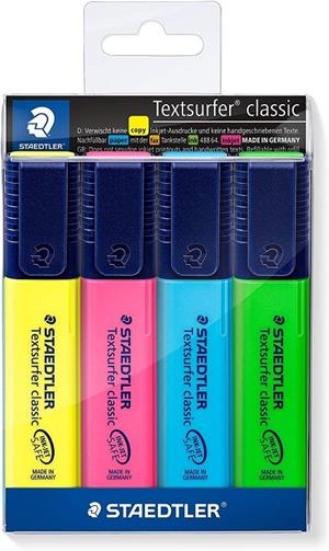 ROTULADOR FLUORESCENTE STAEDTLER ESTUCHE 4 COLORES | 4007817321027 | Librería Castillón - Comprar libros online Aragón, Barbastro