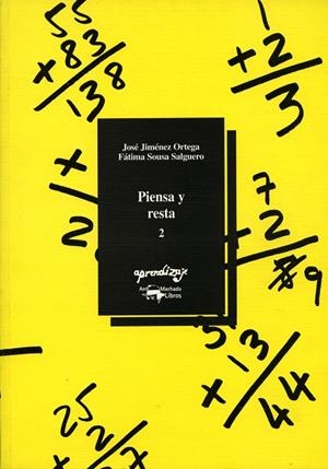 PIENSA Y RESTA 2 | 9788477742876 | JIMENEZ ORTEGA, JOSE | Librería Castillón - Comprar libros online Aragón, Barbastro