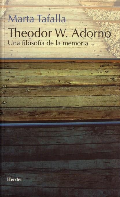 Theodor W. Adorno | 9788425423154 | Tafalla, Marta | Librería Castillón - Comprar libros online Aragón, Barbastro